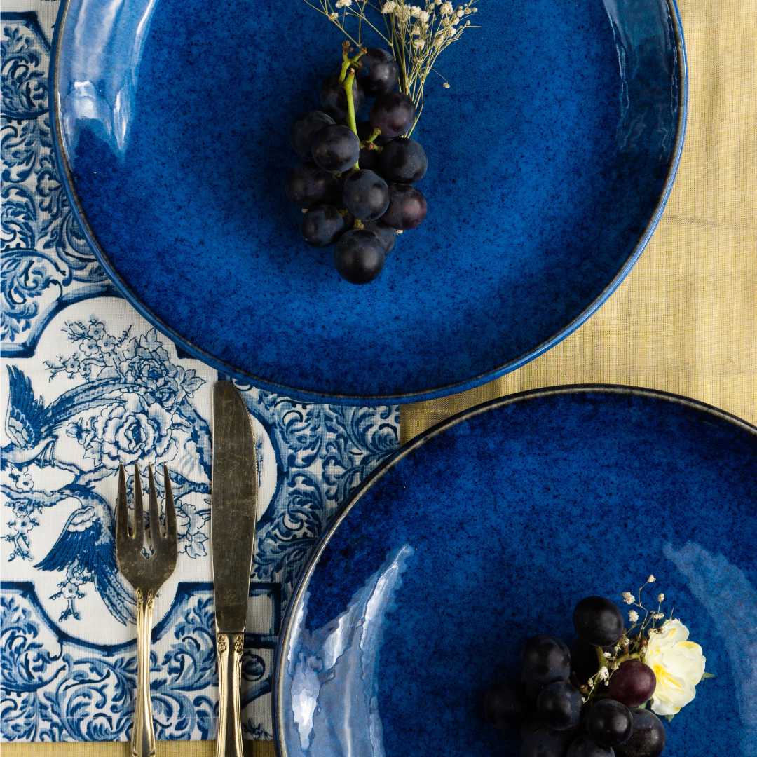Saanjh Grand Premium Ceramic Dinner Set of 82 Pcs Amalfiee Ceramics