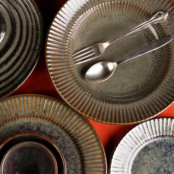 Sage Ceramic Dinner Set of 54 Pcs Amalfiee Ceramics