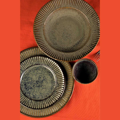 Sage Ceramic Dinner Set of 54 Pcs Amalfiee Ceramics