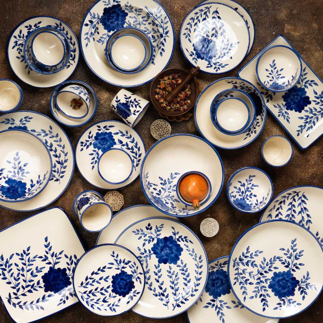 Sanaah 82pc Ceramic Dinner Set Amalfiee Ceramics