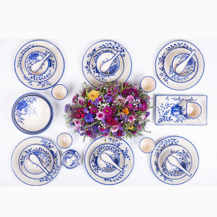 Sanaah 82pc Ceramic Dinner Set Amalfiee Ceramics