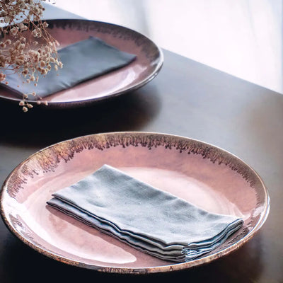 Sarvottam 10" Ceramic Dinner Plates Set of 2 Amalfiee_Ceramics