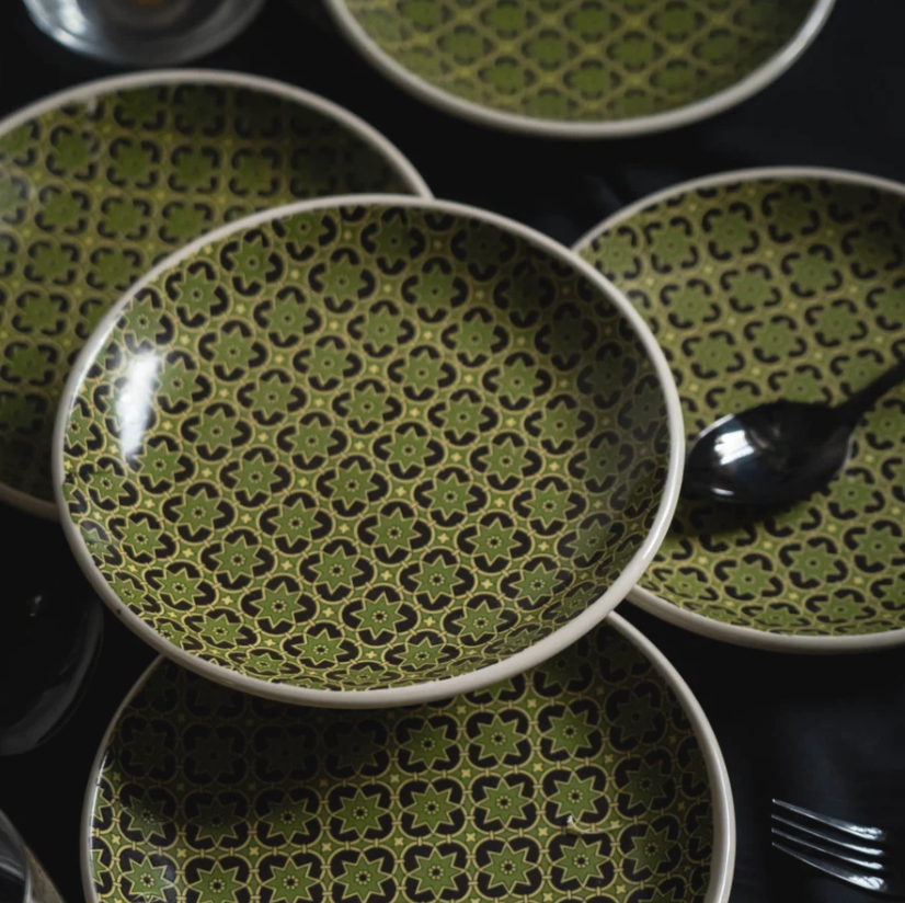 Aneeza Printed Ceramic Dinner Set of 21 pcs