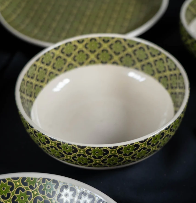 Aneeza Printed Ceramic Dinner Set of 21 pcs