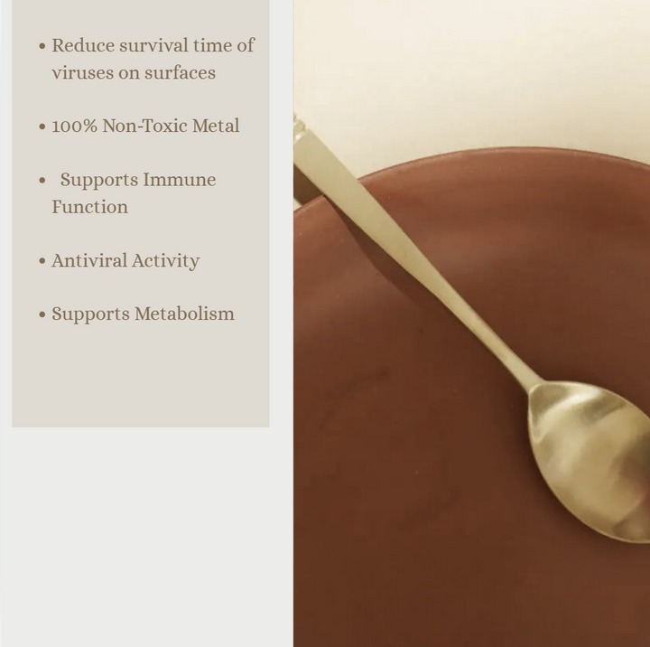 Kansa Premium Gold Spoon &amp; Fork Set