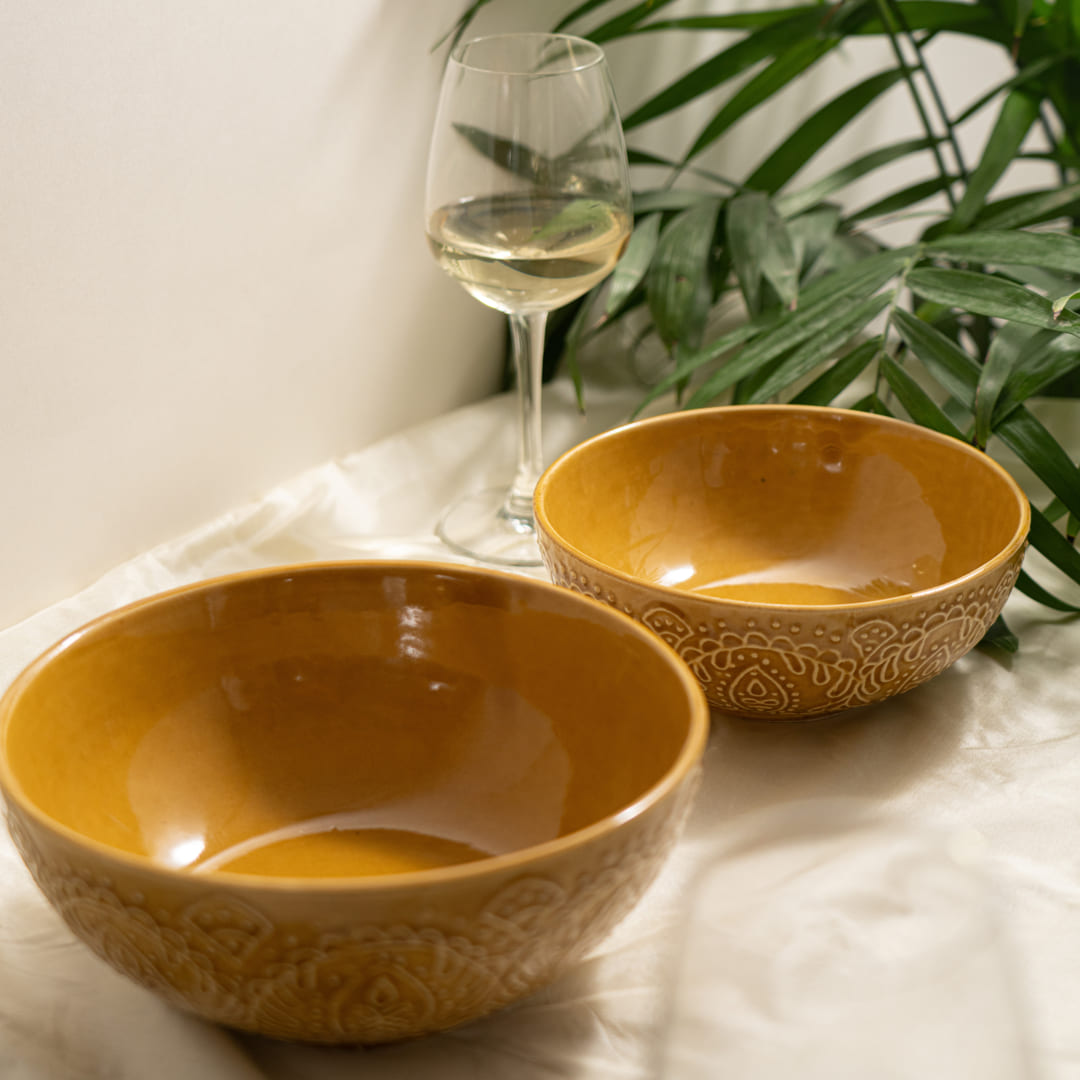 Sunlit Luxurious Ceramic Dinner Set of 28 Pcs