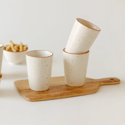 Shwet Ceramic Drinking Glasses Set of 6 Amalfiee Ceramics