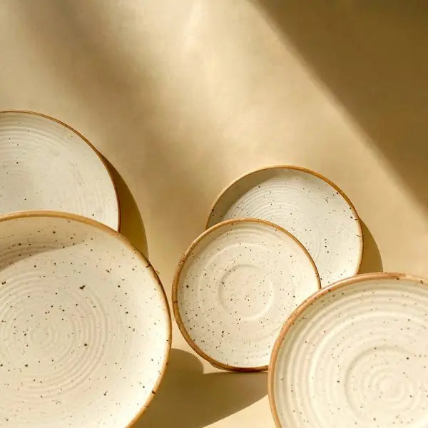 Shwet Handmade Colossal Ceramic Dinner Set (82pcs) Amalfiee Ceramics