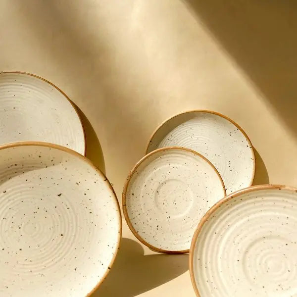 Shwet Handmade Colossal Ceramic Dinner Set (82pcs) Amalfiee Ceramics