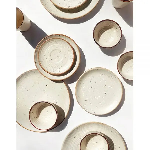 Shwet Handmade Colossal Ceramic Dinner Set (82pcs) Amalfiee Ceramics
