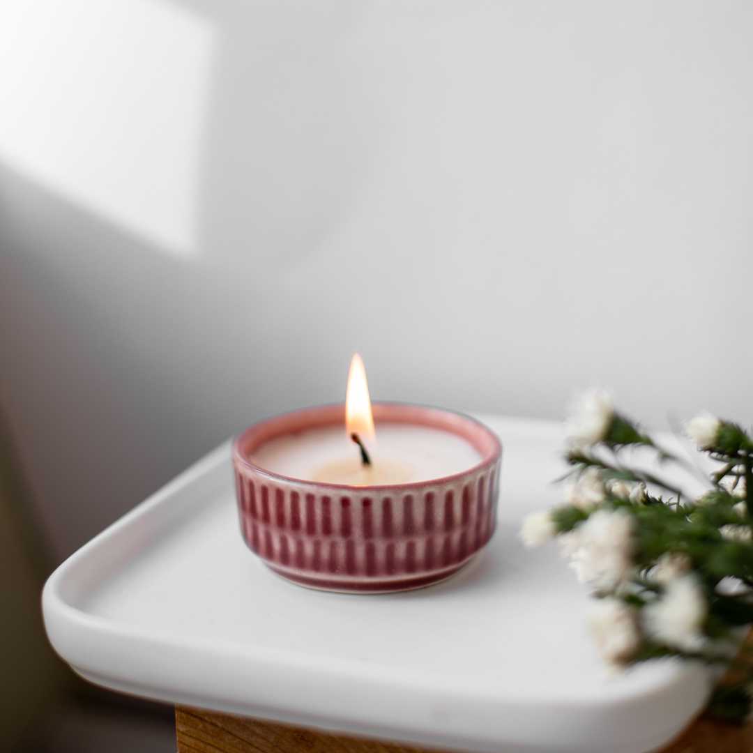 Stella Astonishing Small Ceramic bowl Scented Candle Amalfiee Ceramics