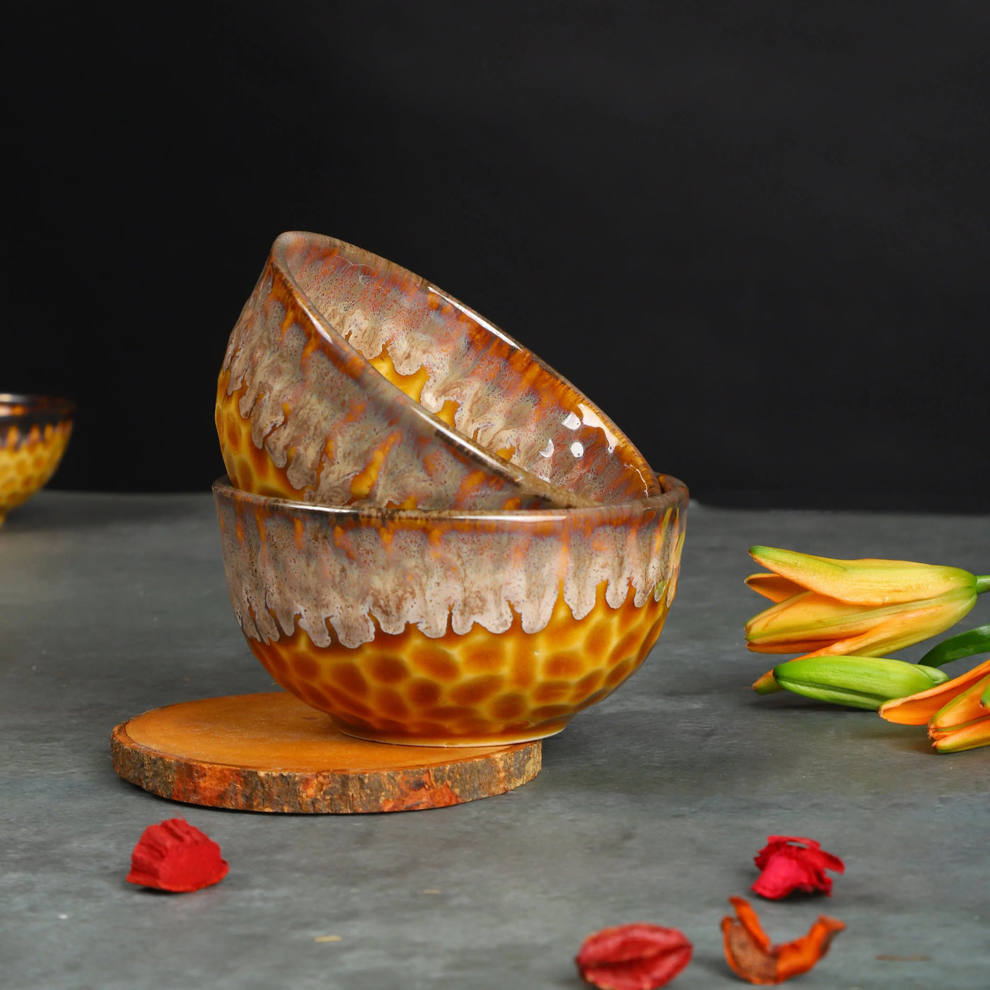 Swarn Handmade Massive Ceramic Dinner Set (82pcs) Amalfiee Ceramics