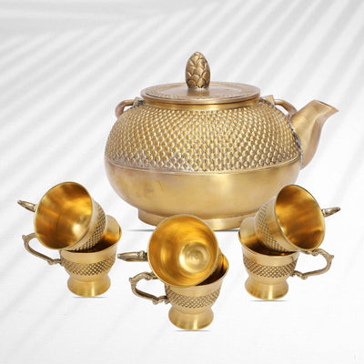 Kansa Premium Bronze Teaset Set of 7