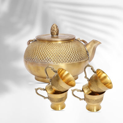 Kansa Premium Bronze Teaset Set of 5