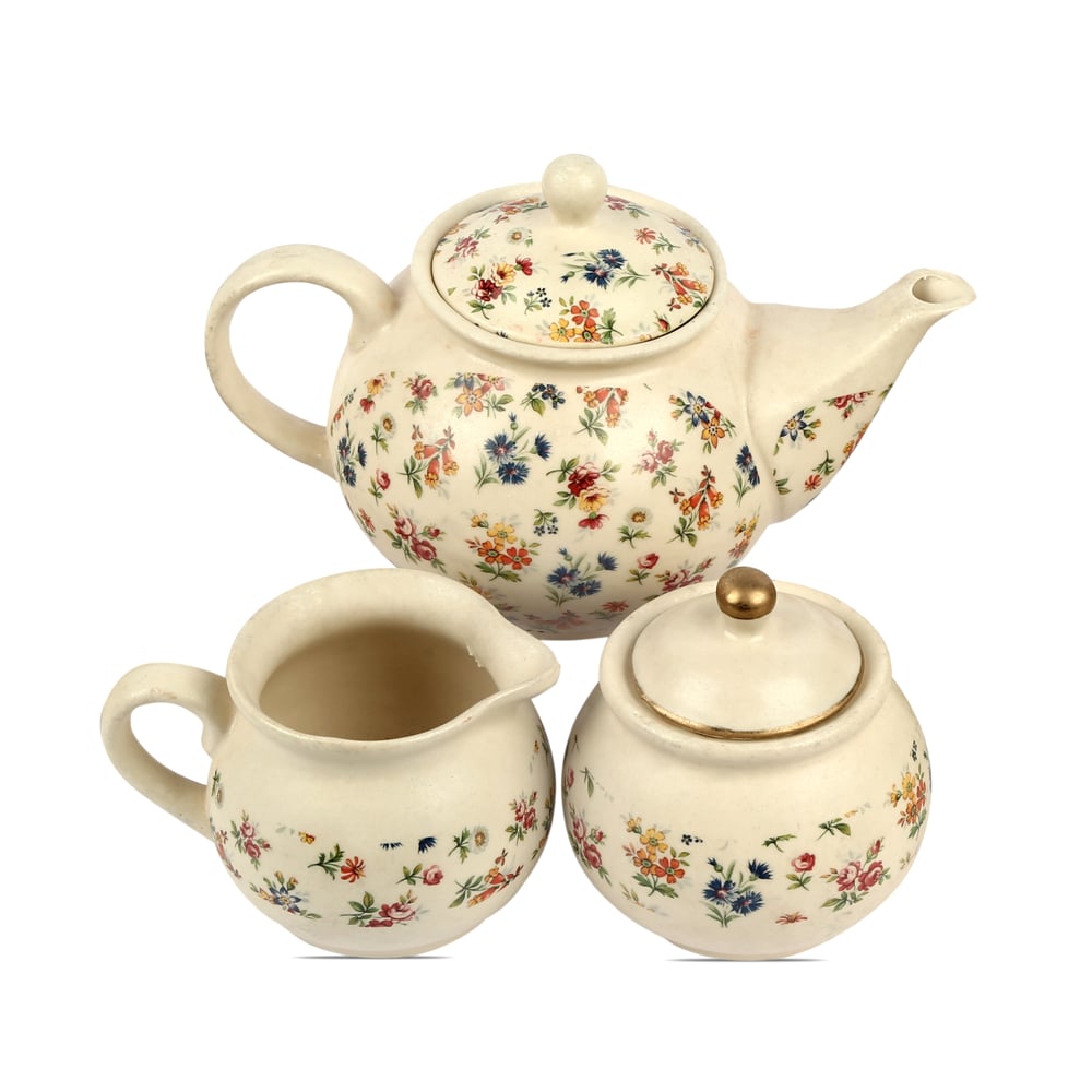 Eden's Bloom Floral Ceramic Tea Set of 3 pcs