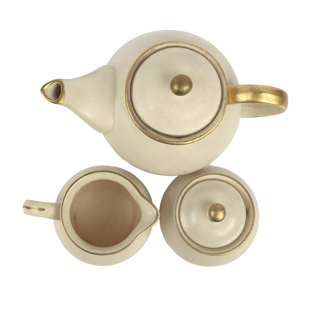 Zunair 24K Gold Ceramic Tea Set of 7 pcs