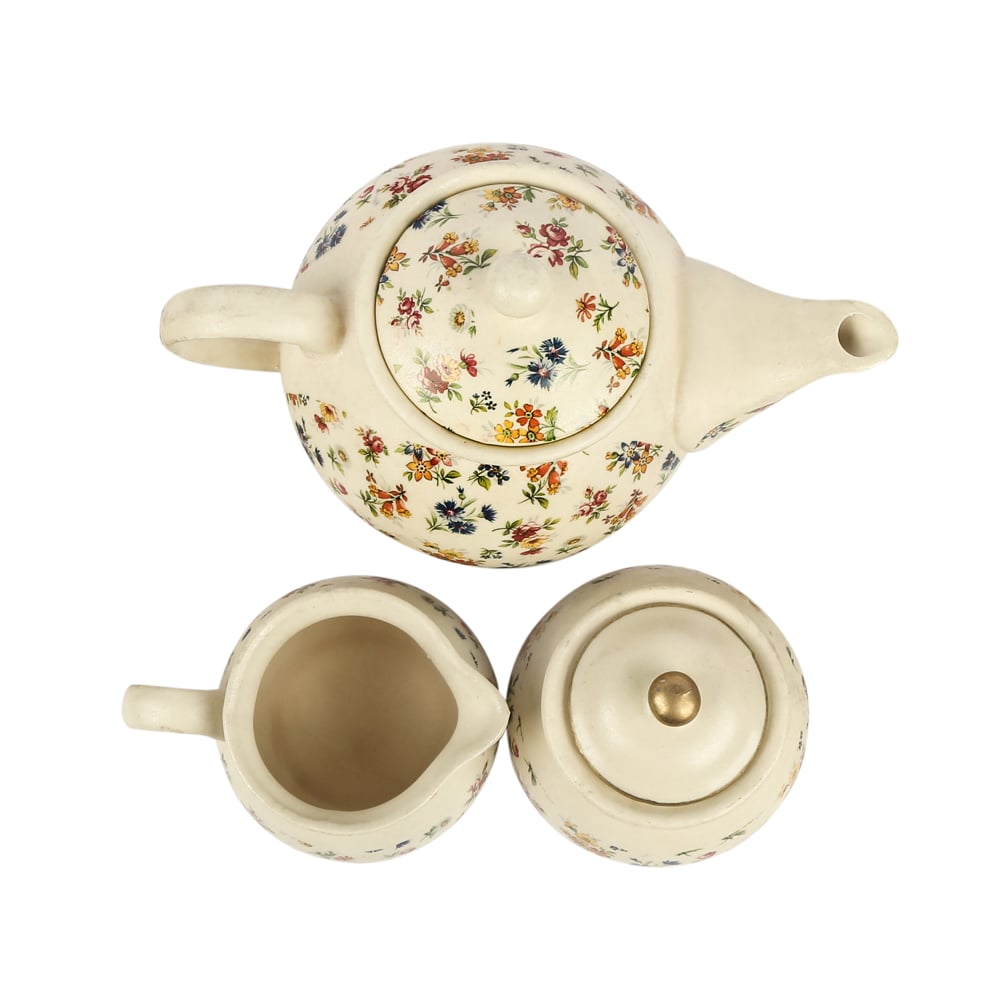 Eden's Bloom Floral Ceramic Tea Set of 3 pcs