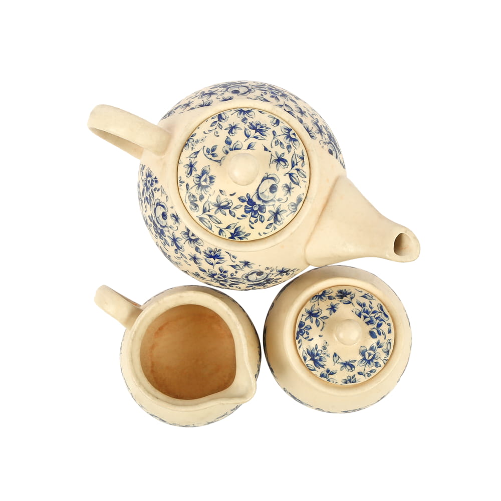 Neelambar Floral Ceramic Tea Set of 3 pcs