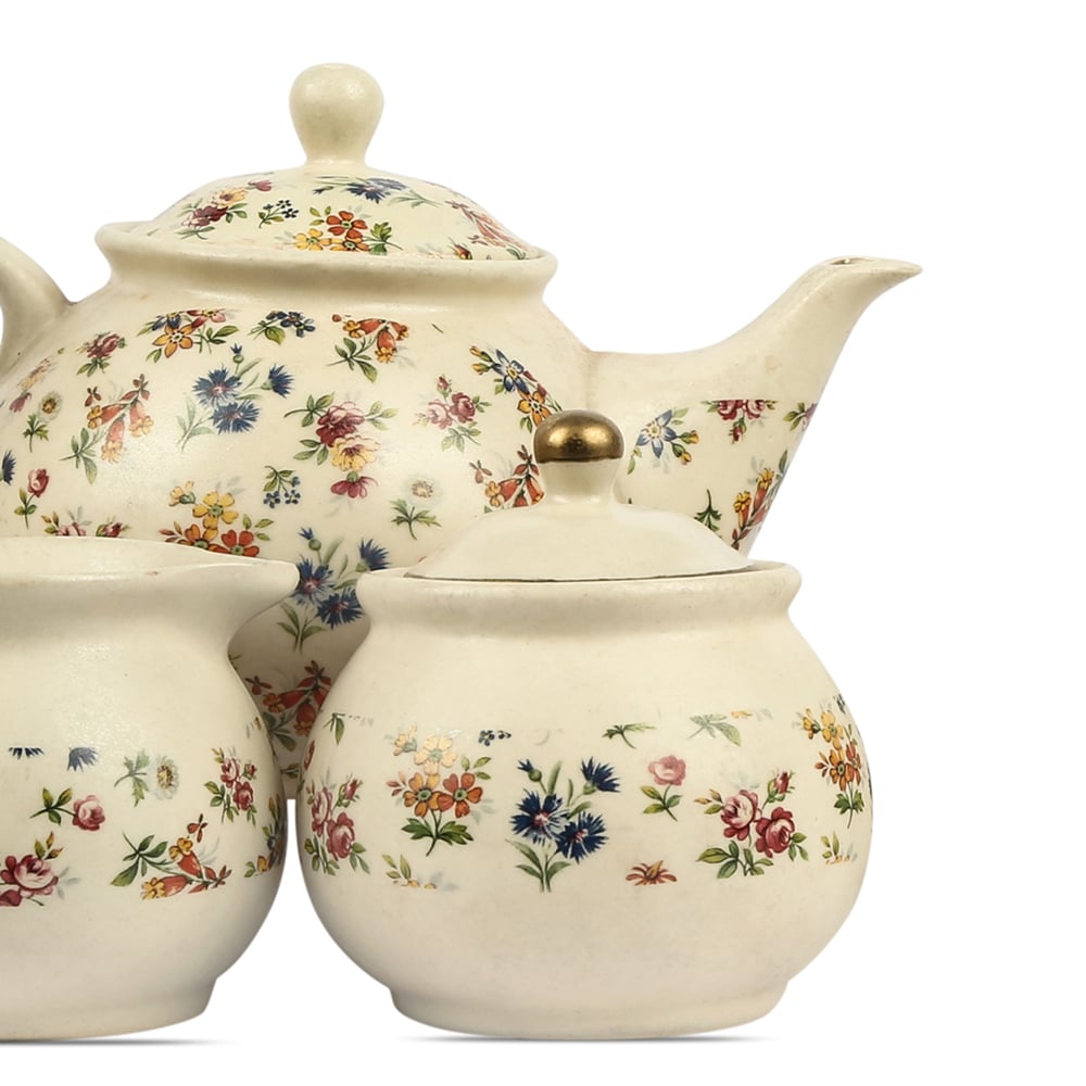 Eden's Bloom Floral Ceramic Tea Set of 3 pcs