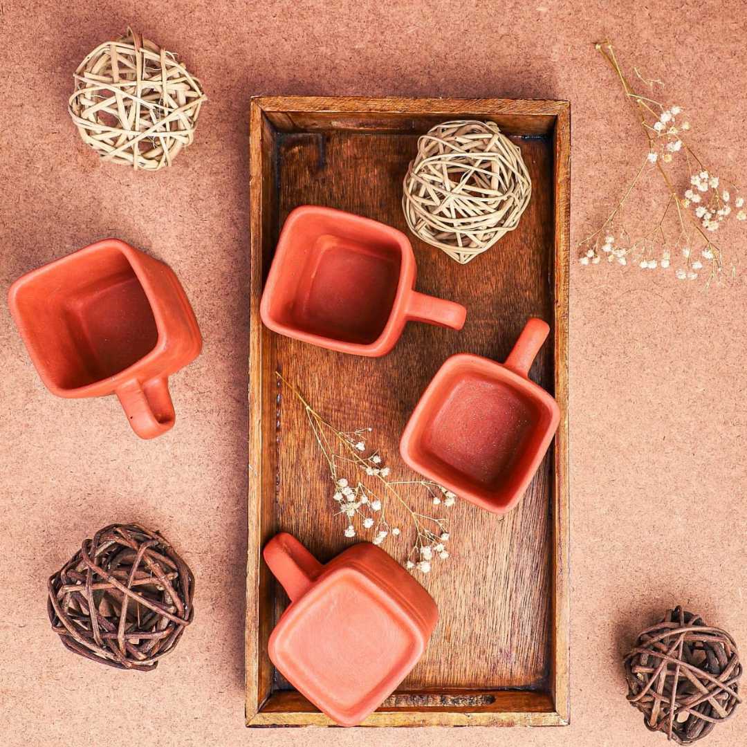Terracotta Cups Amalfiee Ceramics
