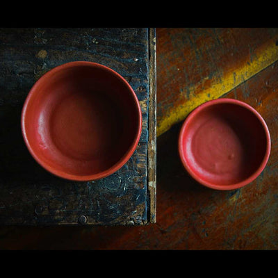 Terracotta Exclusive Serving Bowl Set of 2 Amalfiee Ceramics