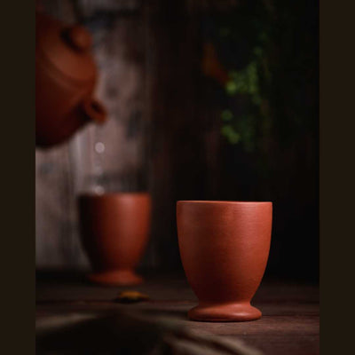 Terracotta Exclusive Tea Kettle with Glass Amalfiee Ceramics