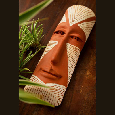 Terracotta Premium Tribal Mask Home Decor Amalfiee Ceramics