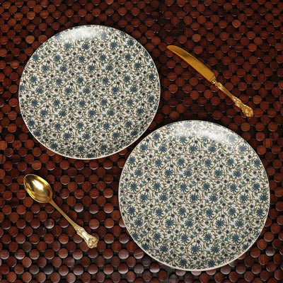 Turkish Handmade Ceramic Dinner Plates Set of 4 Amalfiee_Ceramics