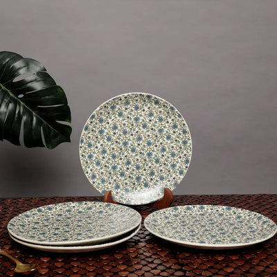 Turkish Handmade Ceramic Dinner Plates Set of 4 Amalfiee_Ceramics