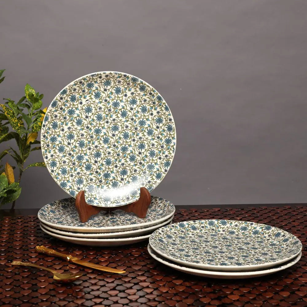 Turkish Handmade Ceramic Dinner Plates Set of 6 Amalfiee_Ceramics