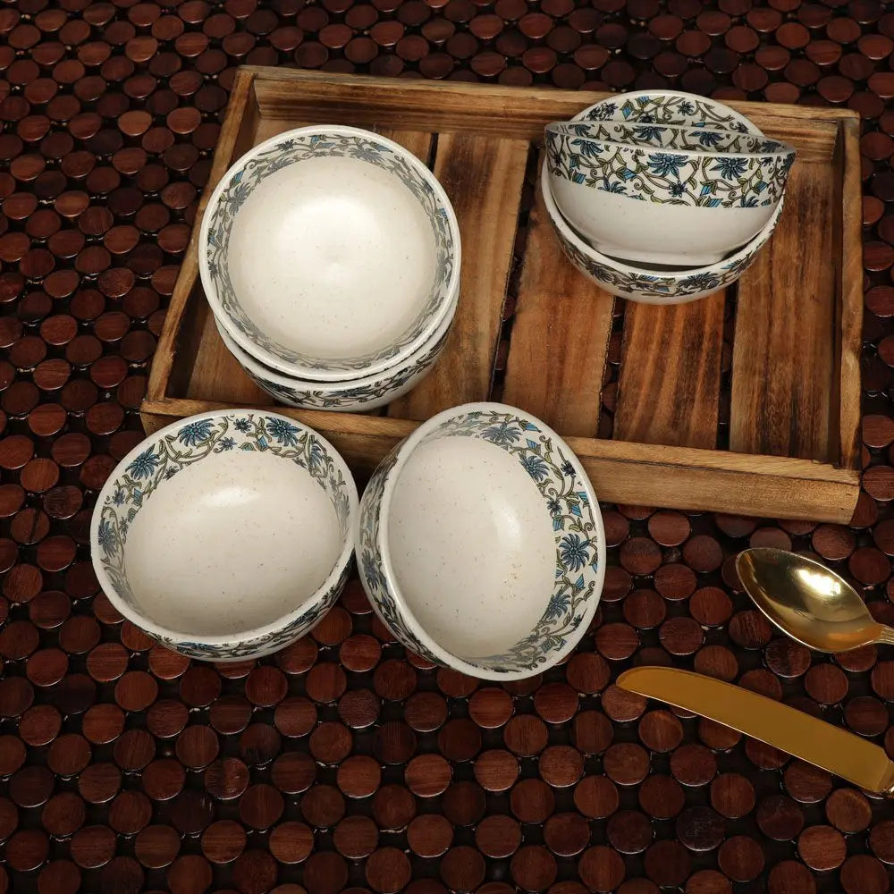 Turkish Handmade Ceramic Portion Bowls Set of 4 Amalfiee_Ceramics