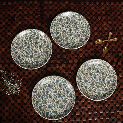 Turkish Handmade Ceramic Quarter Plates set of 6 Amalfiee_Ceramics