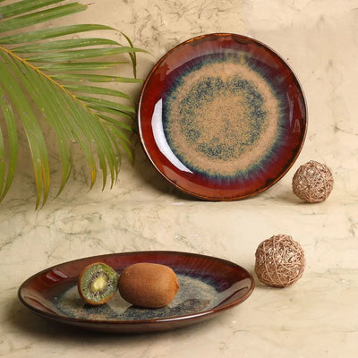 Vriksh Ceramic Dinner Plate Set of 6 Amalfiee_Ceramics