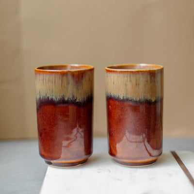 Vriksh Ceramic Drinking Glasses Set of 4 Amalfiee Ceramics