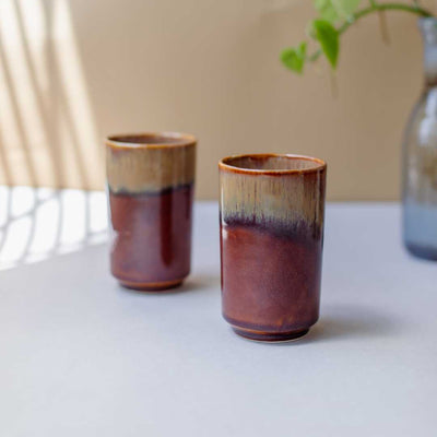 Vriksh Ceramic Drinking Glasses Set of 6 Amalfiee Ceramics