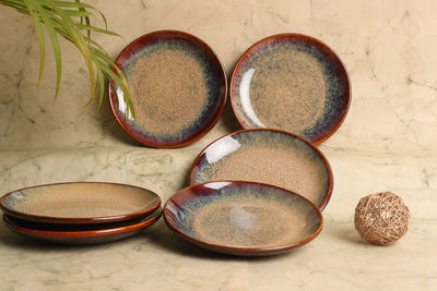 Vriksh Ceramic Quarter Salad Plate set of 2 Amalfiee_Ceramics