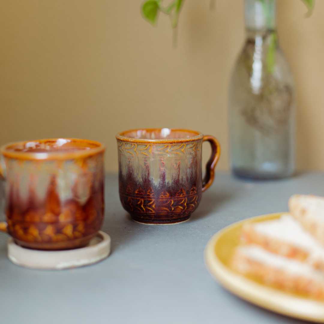 Vriksh Exclusive Ceramic Mug Set of 2 Amalfiee Ceramics