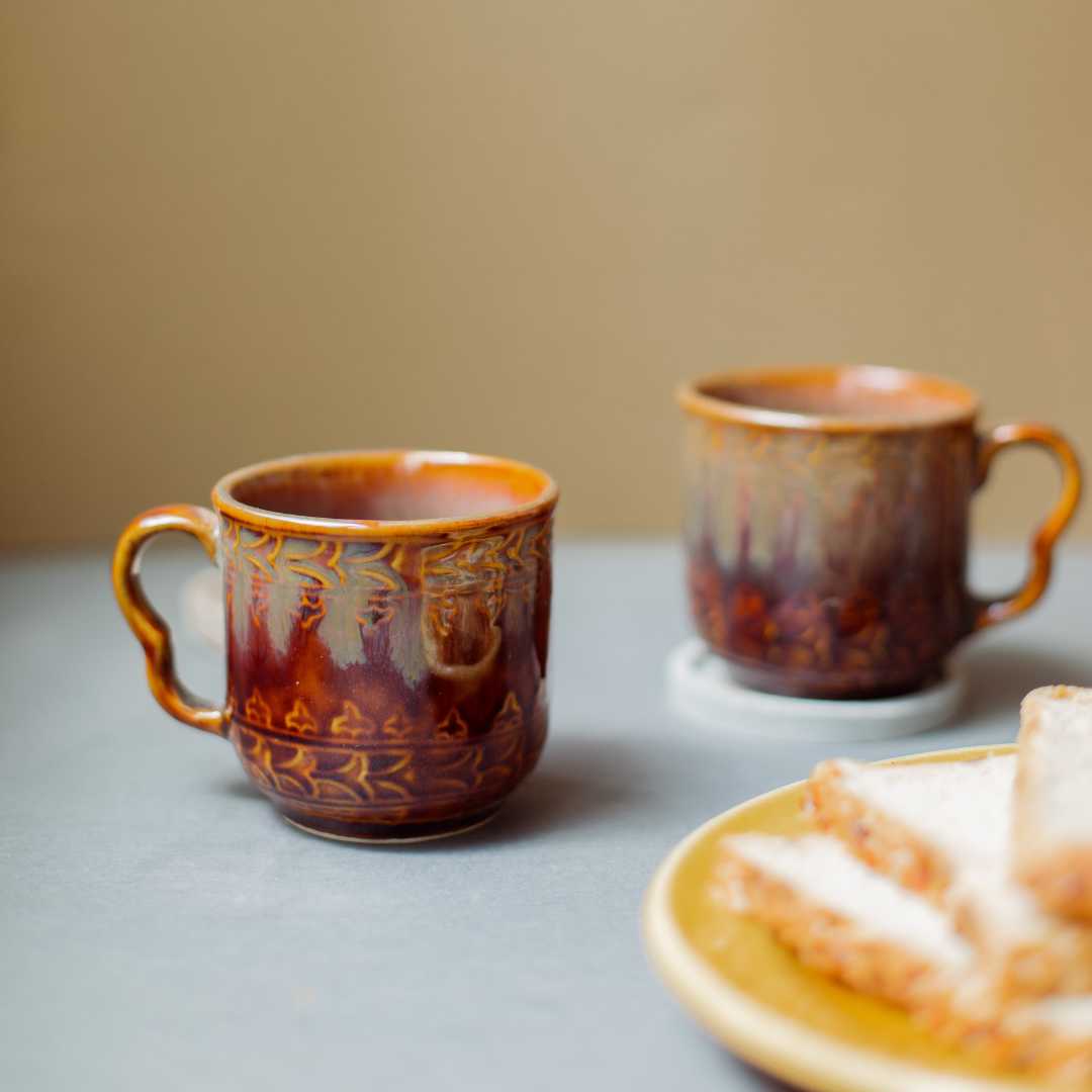 Vriksh Exclusive Ceramic Mug Set of 2 Amalfiee Ceramics