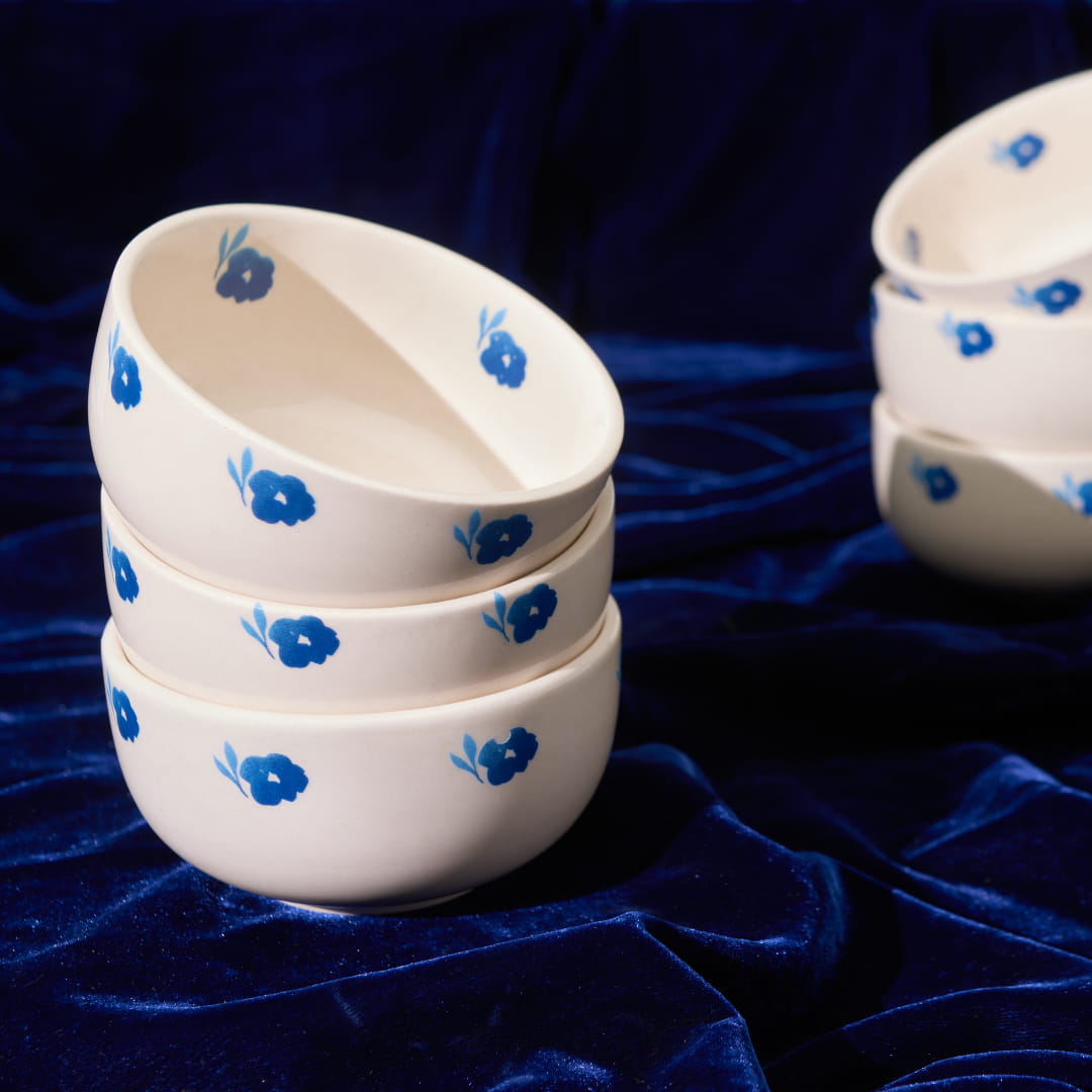 Blue Ivy Ceramic Dinner Set of 21 pcs