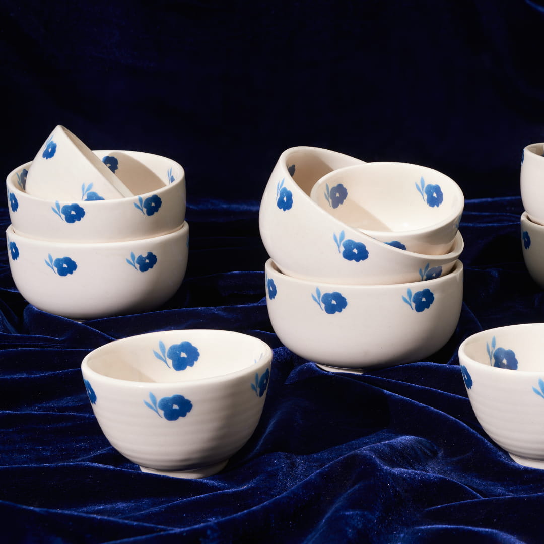 Blue Ivy Ceramic Dinner Set of 16 pcs