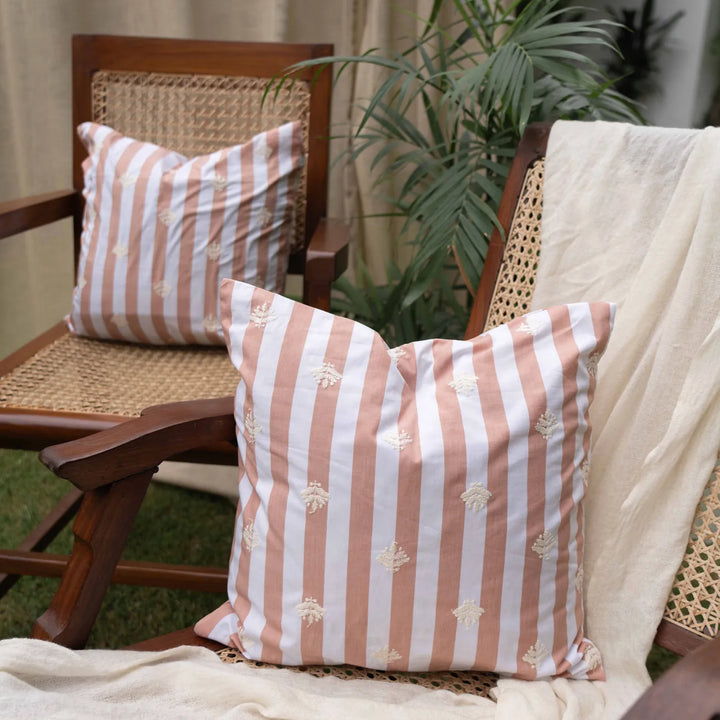 Dhara Striped Aashiyana Cushion Cover