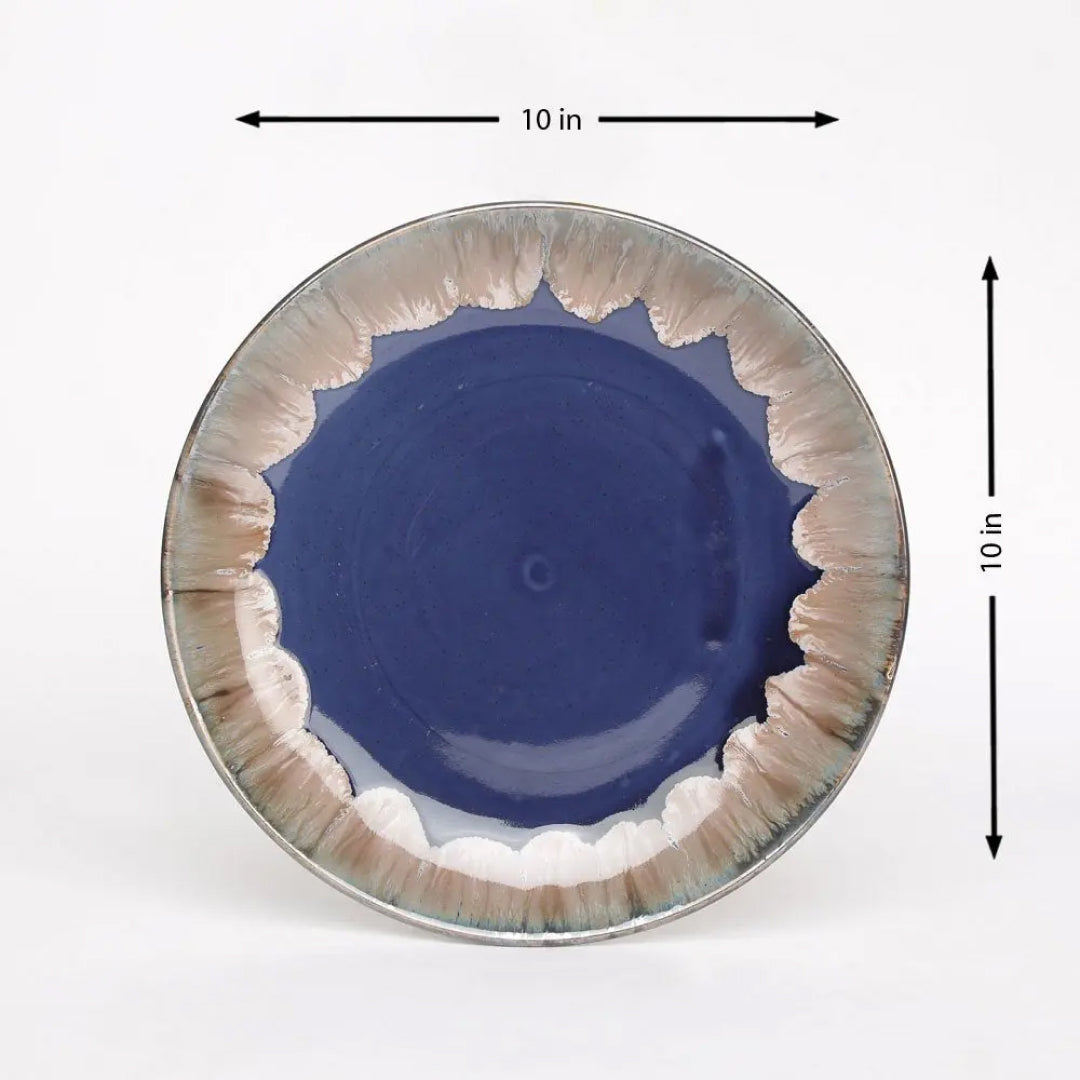 Gulchandani Grand 12 pc Dinnerware Ceramic Plate Set