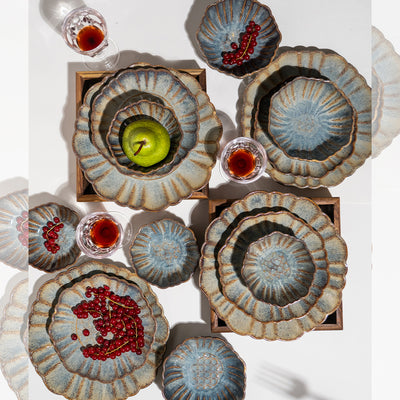 Oshin Ceramic Dinner Set of 82 pcs