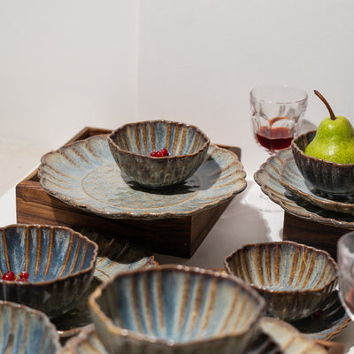 Oshin Ceramic Dinner Set of 82 pcs