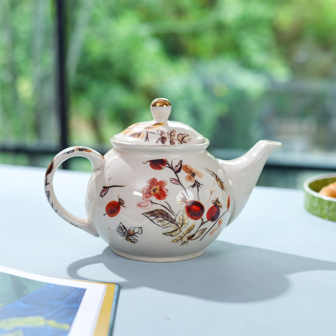 Anaara Floral Printed Ceramic Tea Set of 15 pcs