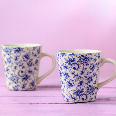 Neelambar Floral  Ceramic Mugs Set of 6 pcs