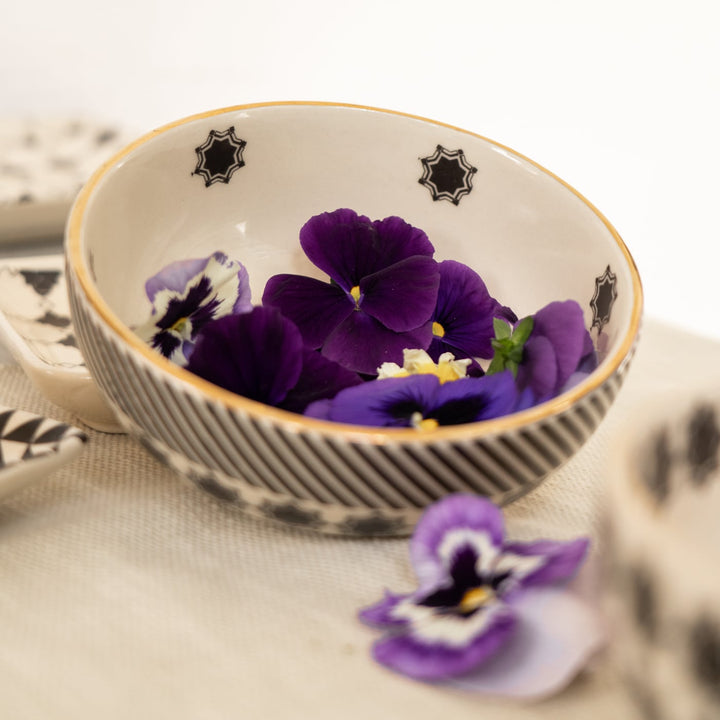 Shatranj Maharani Printed Medium Serving Bowl