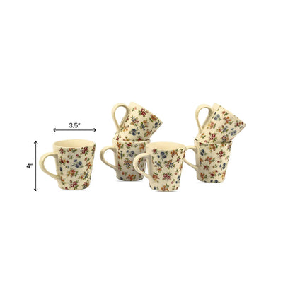 Eden's Bloom Floral Ceramic Mugs