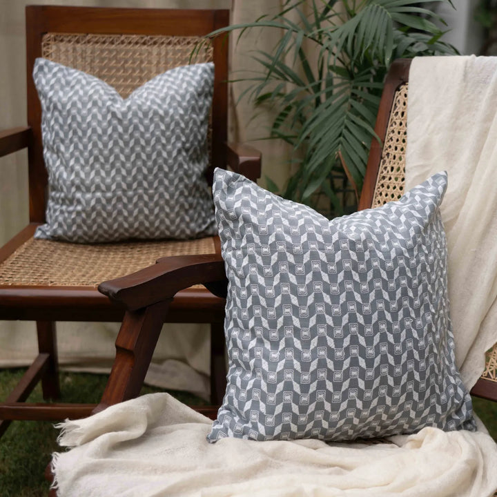 Pawan Geometric Aashiyana Cushion Cover