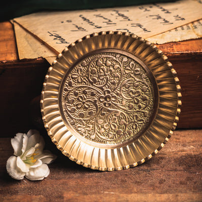 Brass Premium Handmade Small Desert Dish Plate